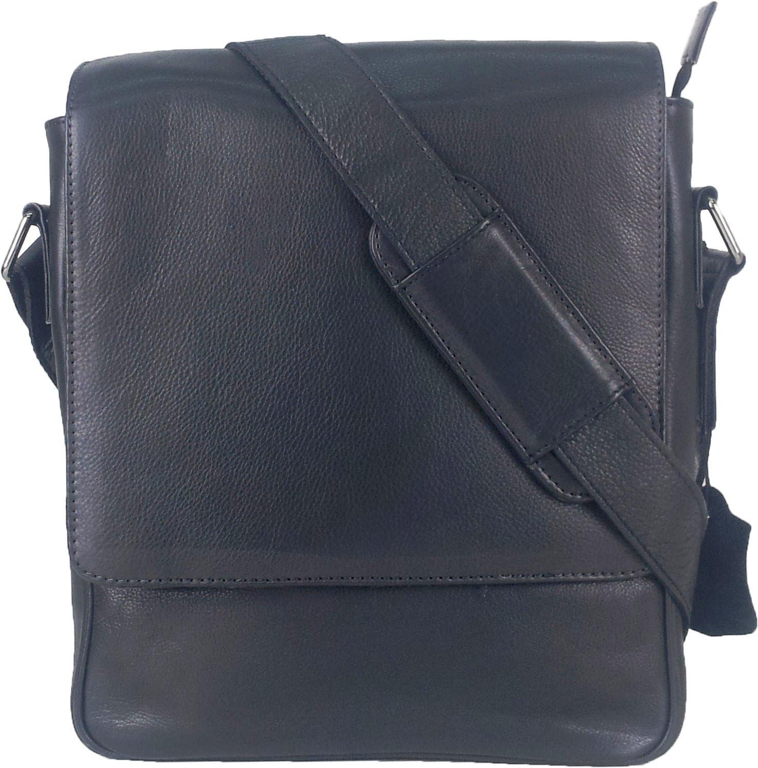 UNICORN Real Leather Black ipad, Ebook or Tablets Messenger Bag #5F - Image 3