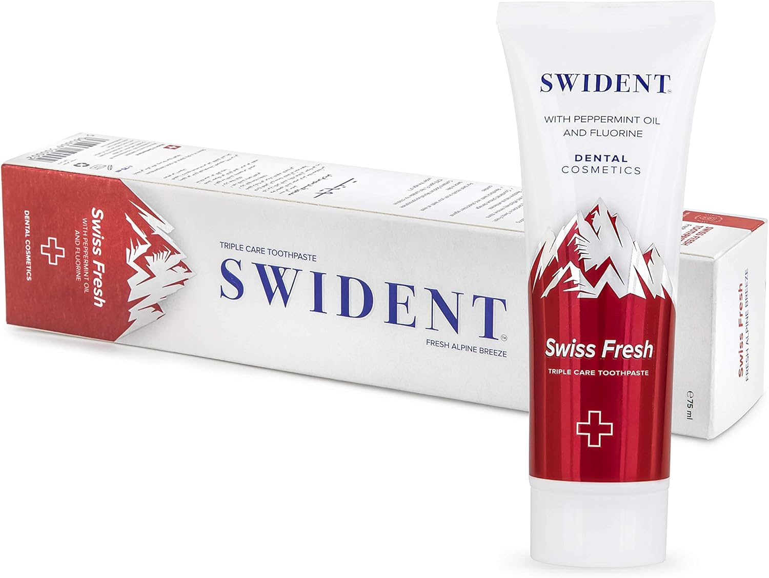 SWIDENT Swiss Fresh Triple Care Toothpaste, 75ml, Complete protection
