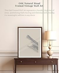 iHery Natural OAK Wood One Lost Sheep Framed Wall