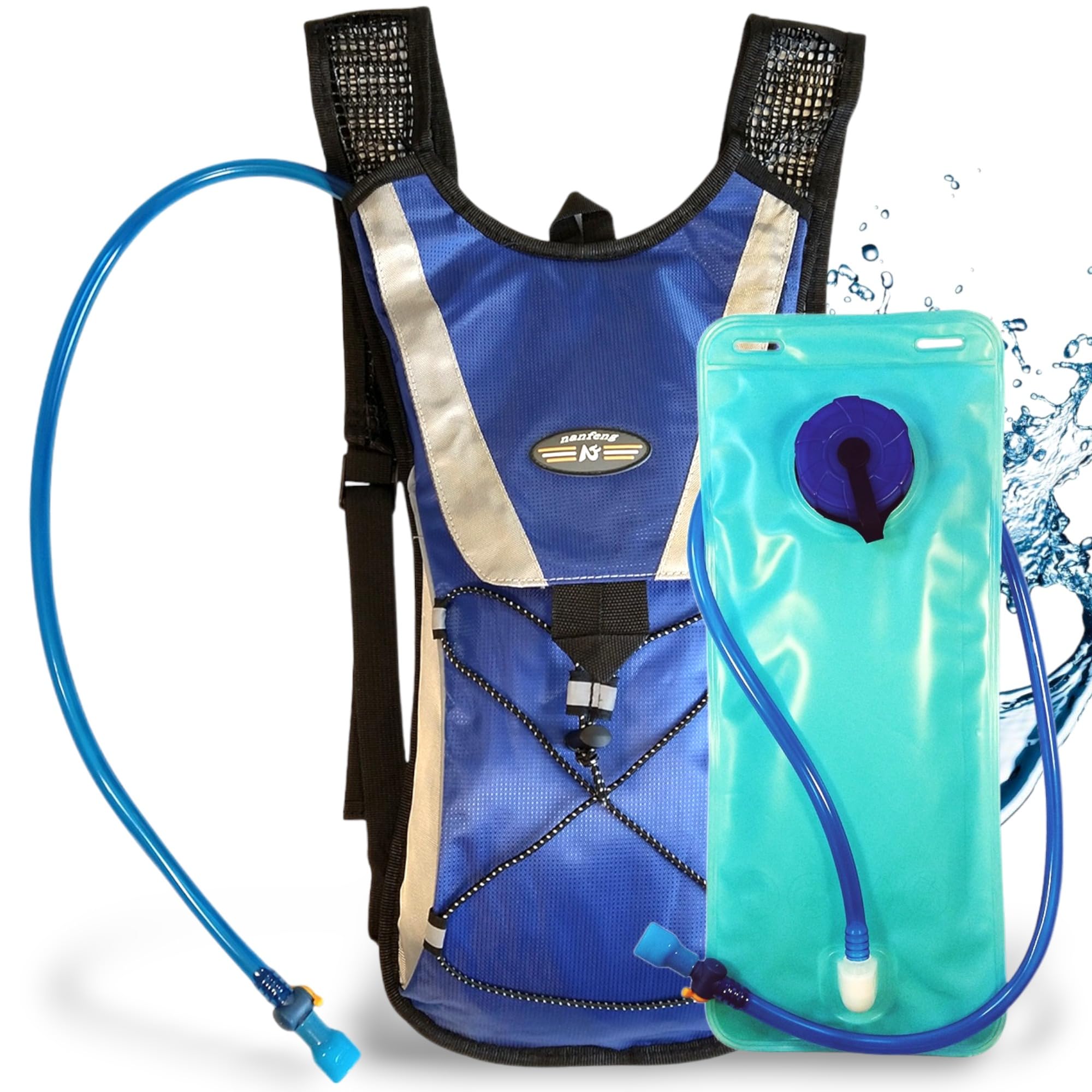Movex Hydration Backpack, Water Backpack with 2L Camel Pack Water Bladder Perfect for Hiking Cycling Rucksack Climbing Camping Running MTB Bags