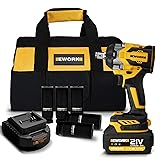 EWORK Cordless Impact Wrench 21V Brushless Compact