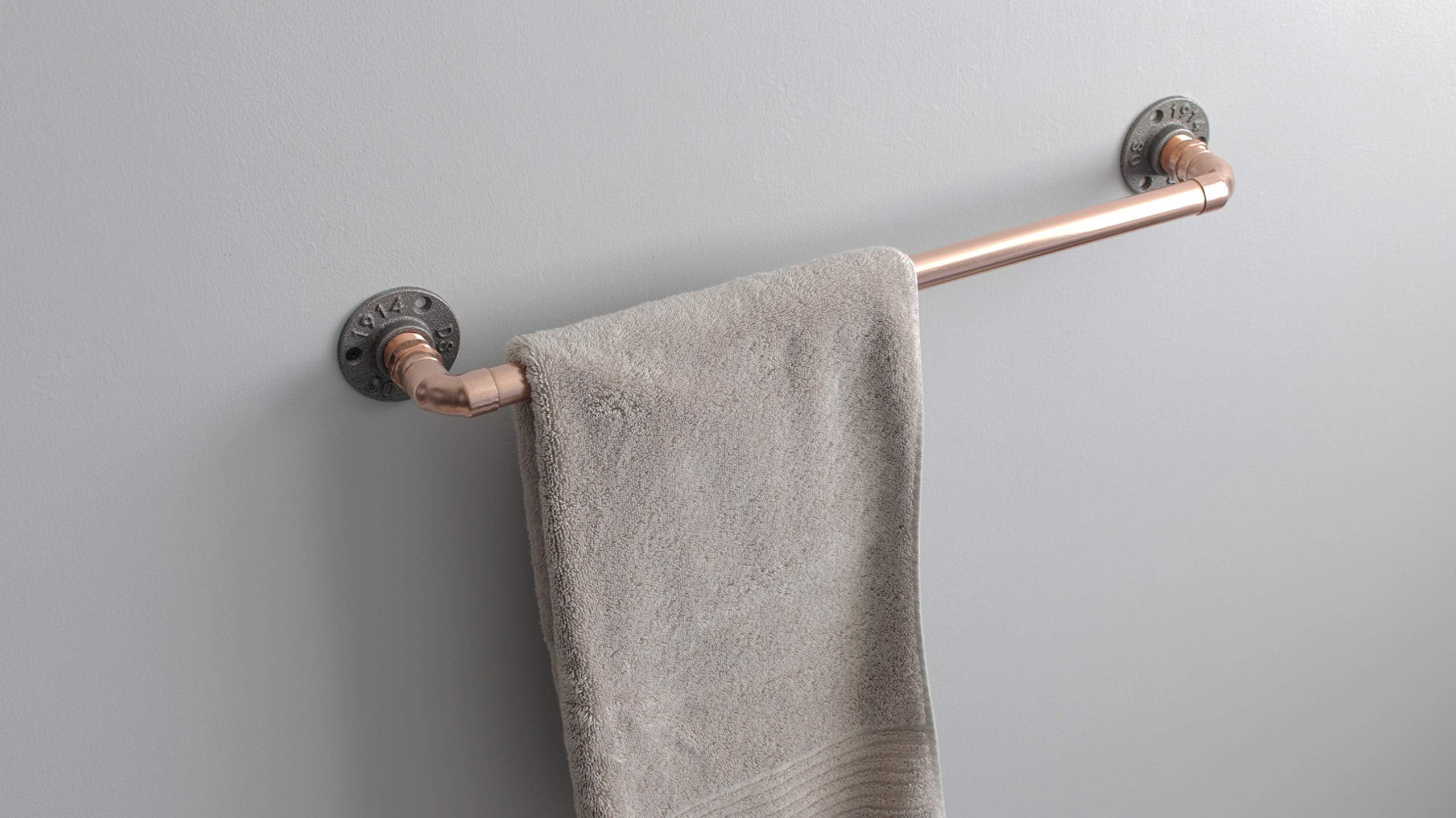 Copper pipe towel rail - Made from 22mm copper pipe