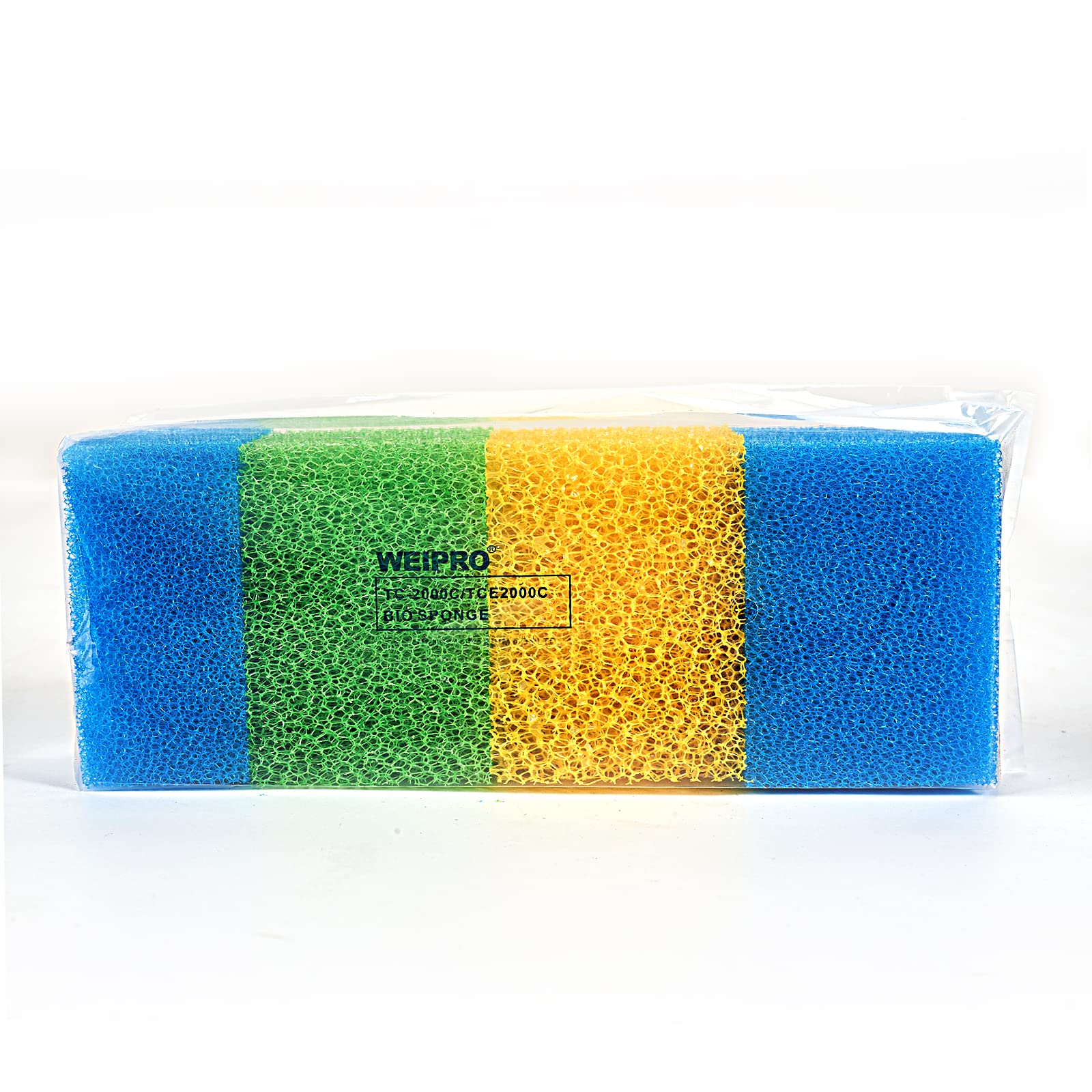 Weipro Fish Tank Filter Sponges, 3 Coarse Grades, Aquarium filter foams for TC-2000C Internal Filter(TC2000C-S)