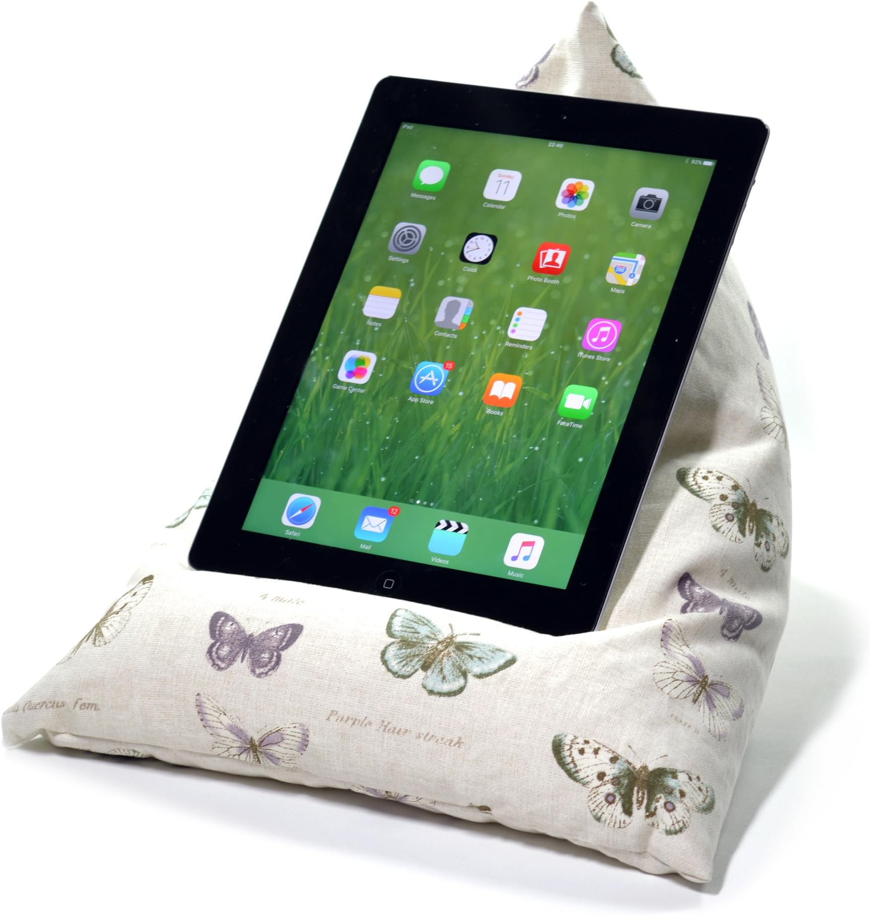 eBean Tablet Cushion - BUTTERFLY - beanbag stand lap holder suitable for all iPads tablets and ebook readers