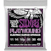 Ernie Ball Power Slinky Flatwound Electric Guitar Strings 11-48 Gauge (P02590)