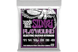 Ernie Ball Power Slinky Flatwound Electric Guitar Strings 11-48 Gauge (P02590)