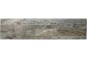 Aspect Peel and Stick Stone Overlay Kitchen Backsplash - Weathered Quartz (5.9" x 23.6" x 1/8" Panel - Approx. 1 sq ft) - Easy DIY Tile Backsplash
