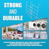 BARGAINS-GALORE Set Of 2 Radiator Airer 4 Tier Drying Rack White view 2
