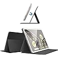 Speck Google Pixel Tablet Case & Stand 2023 - Slim Foldable Design, Adjustable Viewing Angles, Camera Lens Protection Google Pixel Tablet Stand & Case - On, Off Magnet - Black & White MagFolio