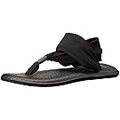 Sanuk Women's Yoga Sling 2 Flip Flop,Black,8 M US