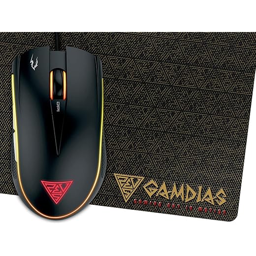 Gamdias Zeus E2, 3200DPI Optical Sensor and Double-Layer Fabrics Mouse mat