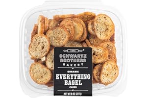 Schwartz Brothers Bakery Organic Everything Bagel Chips, 8 Oz