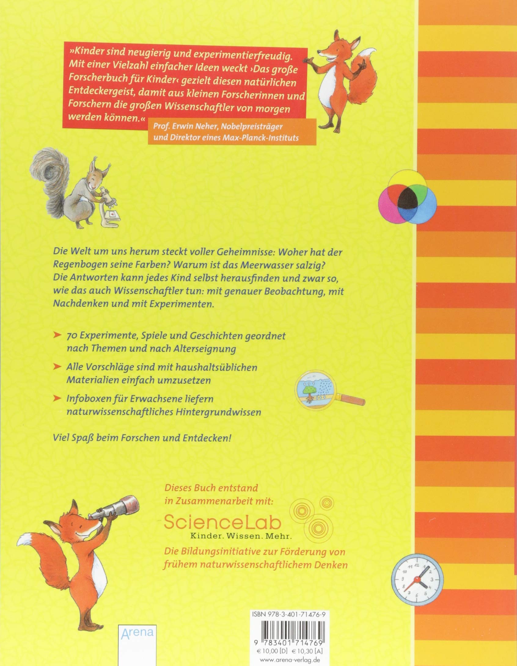 Das Grosse Forscherbuch Fur Kinder Mit 70 Experimenten Und Spielen Zum Entdecken Der Naturwissenschaften Amazon De Stuchtey Sonja Coenen Sebastian Egger Sonja Bucher