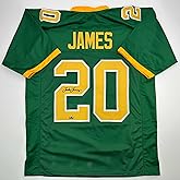 Facsimile Autographed Jordan James Oregon Green Reprint Laser Auto College Football Jersey Size Men's XL