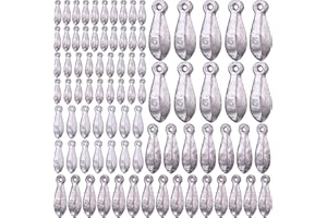 Glimin Fishing Weights Sinker Kit Rig Fishing Weights Sinker Weights Bank Sinker Saltwater Fishing Sinkers Bass Fishing Casting in 1 Oz, 2 Oz, 3 Oz, 4 Oz, 5 Oz, 6 oz