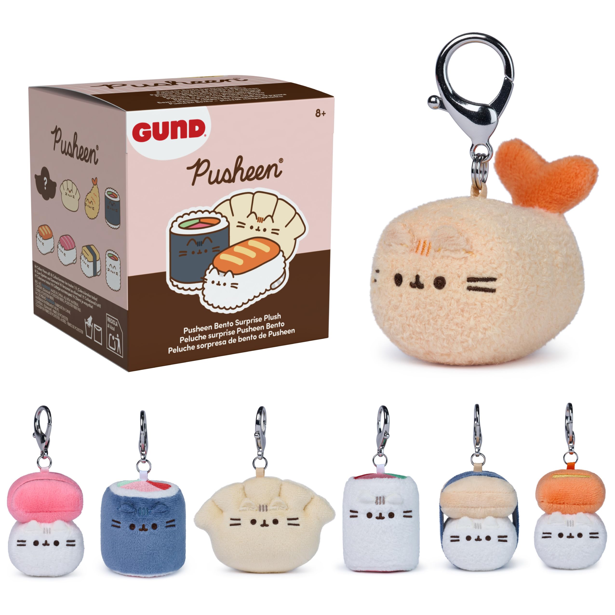 GUND Pusheen Bento Surprise Plush Series #25 Mystery Box Plushies, Multicolor, 3” (1 of 8 Random Styles)