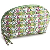 Vera Bradley Premium Cotton Mini Dome Cosmetic Makeup Bag