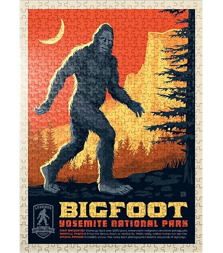 Amazon.com: MyPuzzle Mythical Creatures: Yeti, Vintage Poster