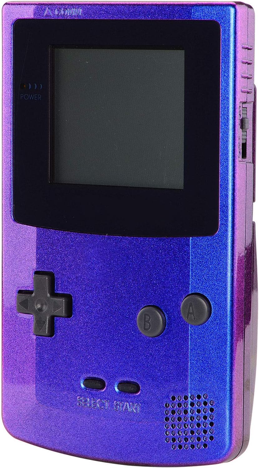 eXtremeRate Chameleon Purple Blue GBC Replacement Full Housing Shell Cover w/Buttons Screws Screwdriver Tools Set for Gameboy Color - Handheld Game Console NOT Included: Computers & Accessories