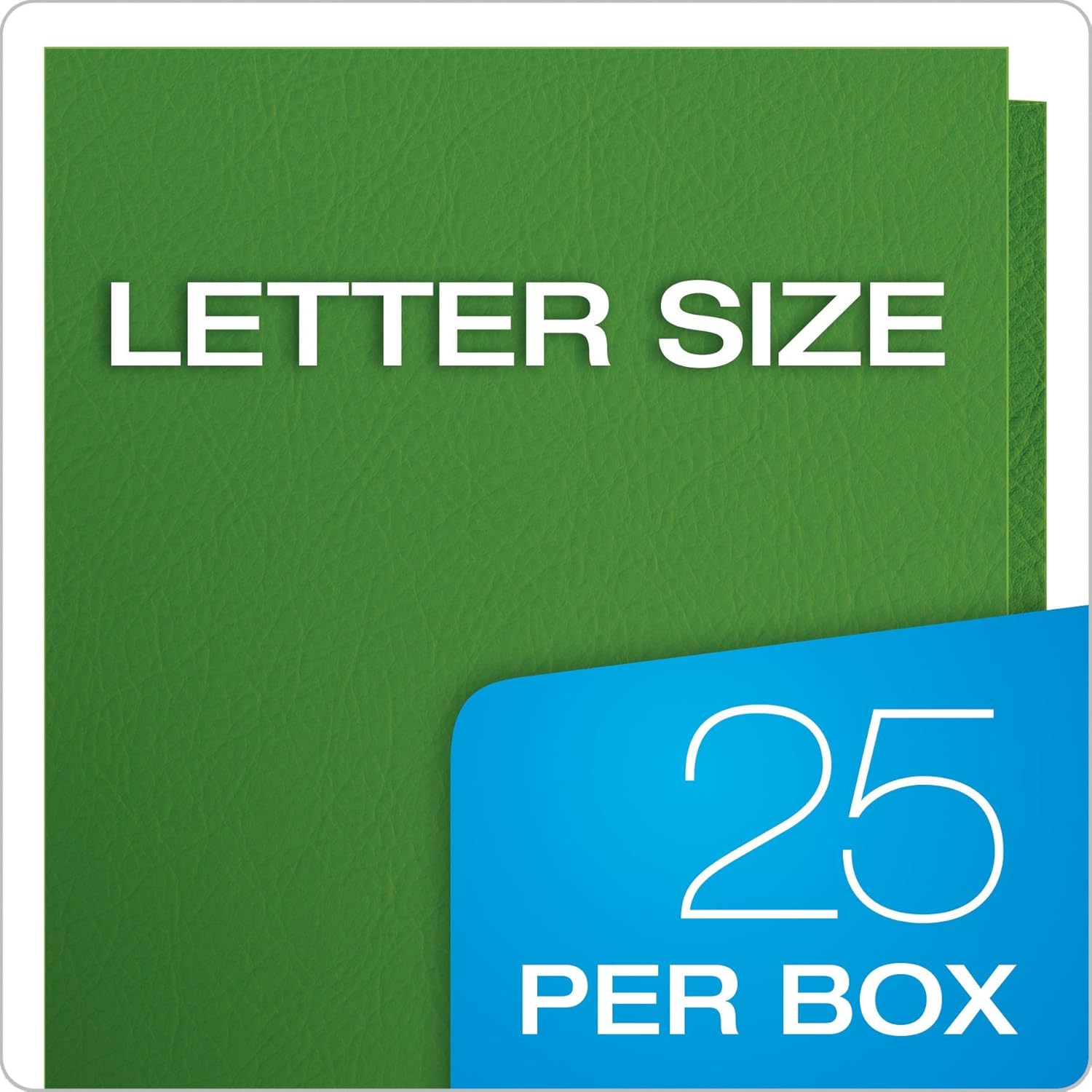 Oxford Twin-Pocket Folders, Textured Paper, Letter Size, Green, Holds 100 Sheets, Box of 25 (57503EE): Office Products