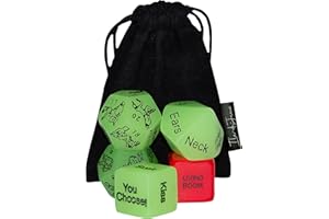 Ile-de-Jeux 5 Sex Dice Set, Naughty Love Dice, Sexy Party Dice, Couple Sex Positions, Sex Games with a Spot die