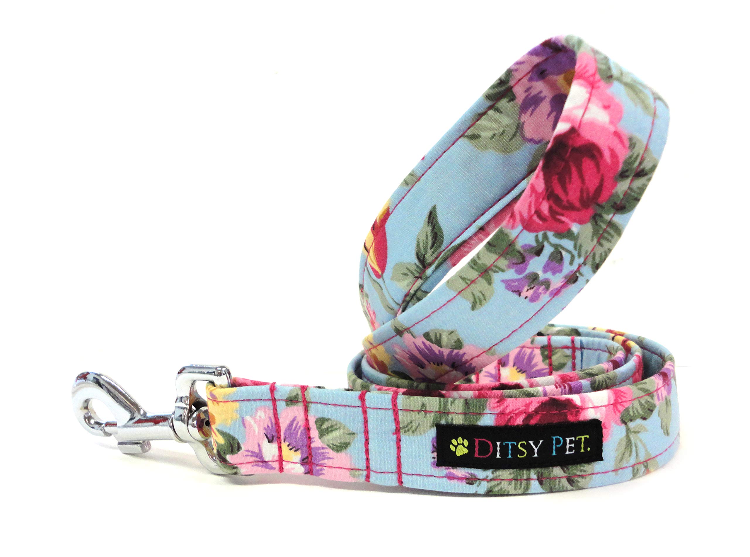 Ditsy Pet Rose Floral Lead Small/Medium