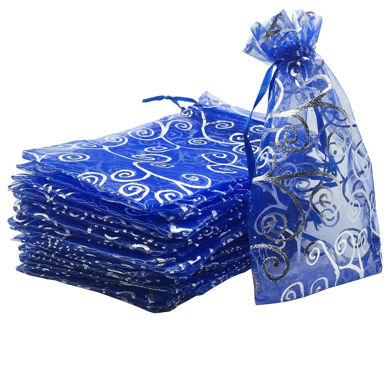 Avanti Creation Printed Organza Return Gift Bags Drawstring Bags