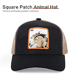 Trucker Hat Men Animal Snapback Hats Adjustable