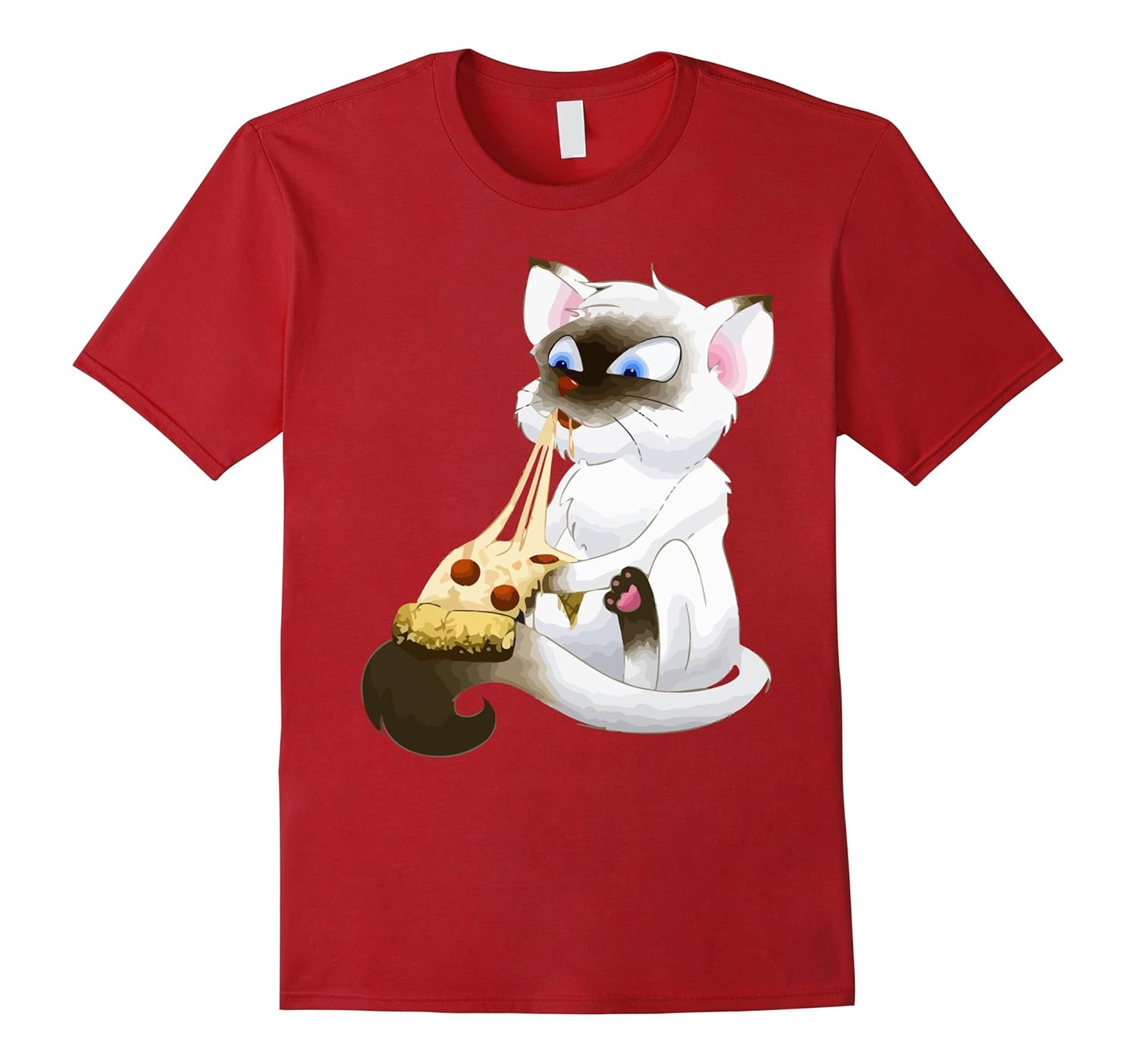 Cat Eating Pizza TShirtCL Colamaga