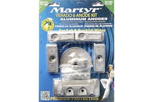 MARTYR ANODES Martyr CMVERADO6KITA Verado 6 cylinder Aluminum Anode Kit Aluminum