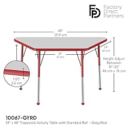 FDP Trapezoid Activity School and Office Table