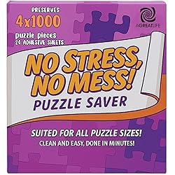AGREATLIFE 24 Adhesive Puzzle Saver Sheets