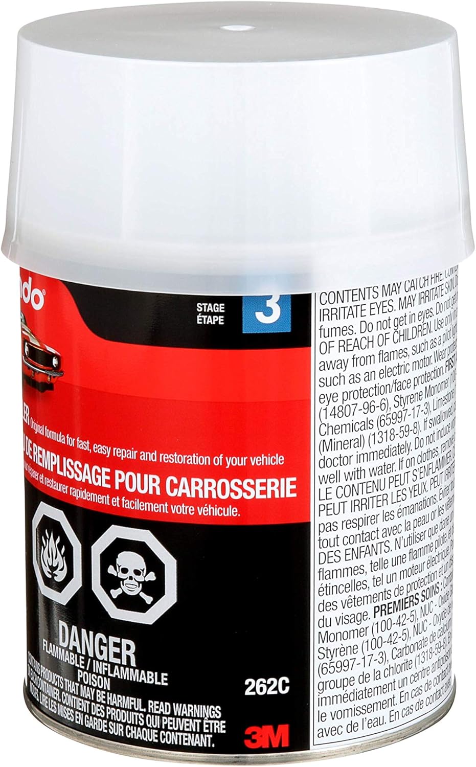 Bondo Body Filler, 00262, 1 Qt 28 oz.: Garden & Outdoor