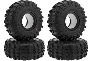 MEUS RACING 1.9 Tires - MS6 Super Bouncer Crawler Tires for Axial SCX10 Pro SCX10 TRX4 Redcat Gen8 1/10 RC Crawler Car, 1.77/4.75/R1.9, #M1901