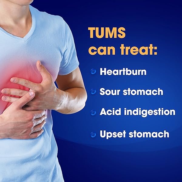 TUMS CHEWY BITES ANTACID TABLETS FOR CHEWABLE HEARTBURN RELIEF AND ACID INDIGESTION RELIEF, ASSORTED BERRIES – 60 COUNT