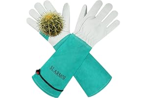 SLARMOR Long-Gardening-Gloves Women/Men - Thorn proof Rose Pruning Heavy Duty Gauntlet