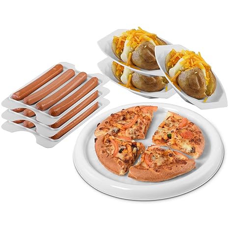 Evelyn Living - Juego de 7 bandejas para microondas, 3 ...