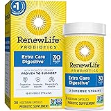 Renew Life Probiotics 30 Billion CFU Guaranteed, 12 Strains, For Men & Women, Shelf Stable, Gluten Dairy & Soy Free, 30 Capsu