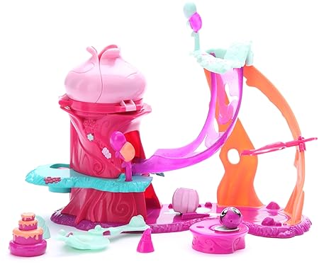 Zoobles Pinegrove Collection Geburtstags - Spielset - 2 Zoobles, Rutsche und Geburtstagszubehör