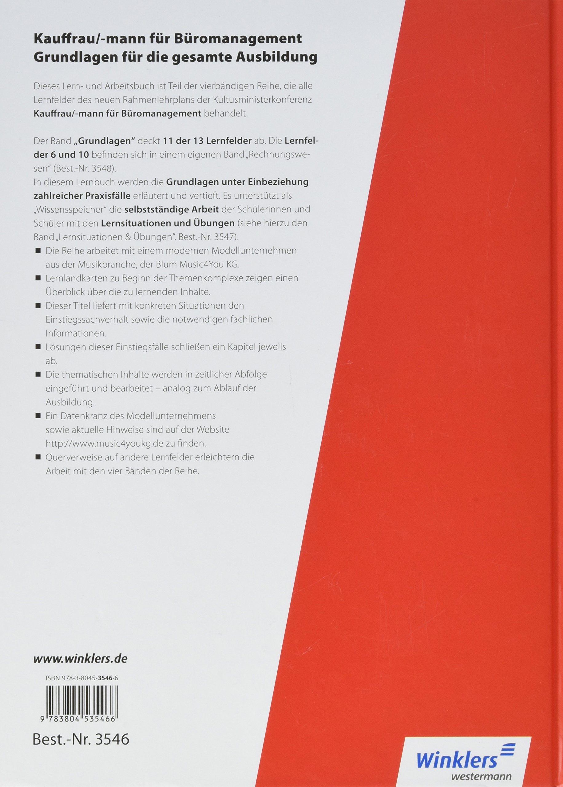 Kaufmannkauffrau Büromanagement Grundlagenband Schülerband - 