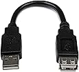 6in USB 2.0 Extension Adapter Cable A to A - M/F