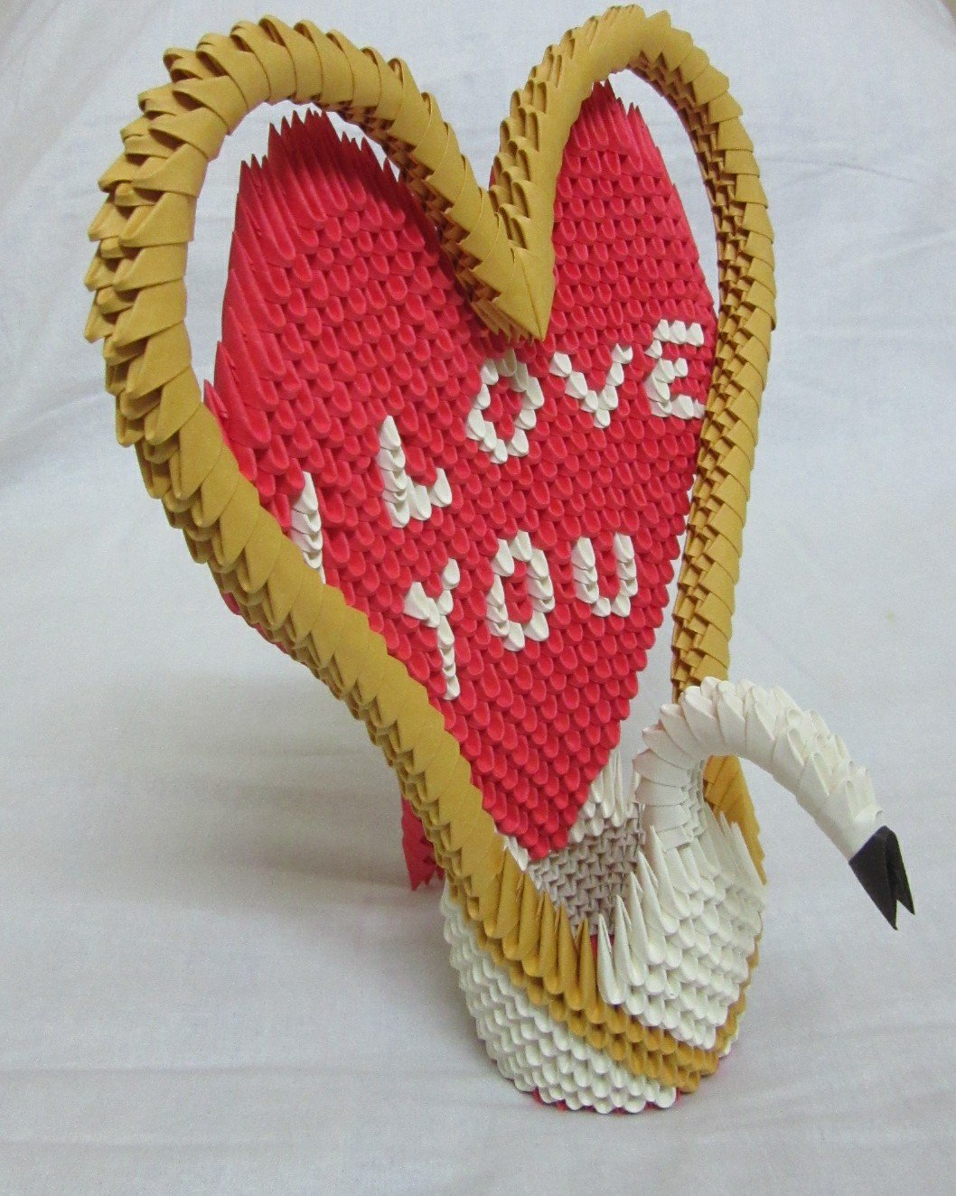 Aniviya Handmade 3d Origami Heart I Love You