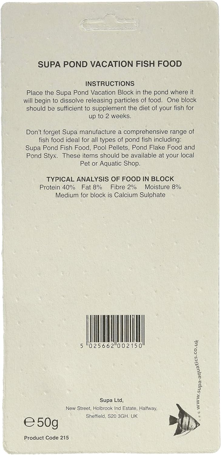 Supa Pond Holiday Fish Food, Pack of 3, Easy To Use, Provides A Source Of Food For Your Pond Fish While You Are On Holiday - Image 3