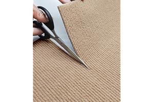 SYANDLVY Cat Scratching Carpet, 78.7"x15.8" Scratch Mat, Trimmable Self-Adhesive Furniture Protector, Pad Replacement for Cat Tree Shelves and Post, DIY Wall & Door Protector