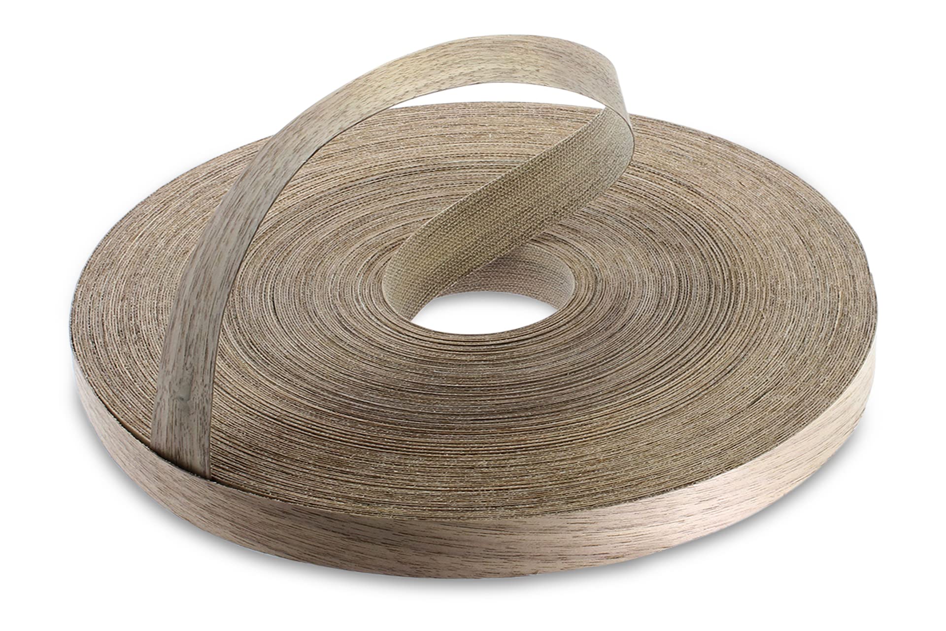 WoodPress® 22mm Real Walnut Wood Pre-Glued Veneer Edging Tape – 50m Trade Roll – Iron-On Wood Application