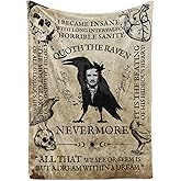 Edgar Allan Poe Gifts for Men, Women for Christmas, Birthday, Throw Blanket for Christmas, Birthday - 50