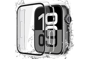 Misxi [2 Pack] Waterproof Hard Case with Tempered Glass Compatible with Apple Watch Series 11 (2025) Series 10 42mm, Ultra-Th