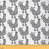 Geometric Lattice Upholstery Fabric, Chicken Fabric