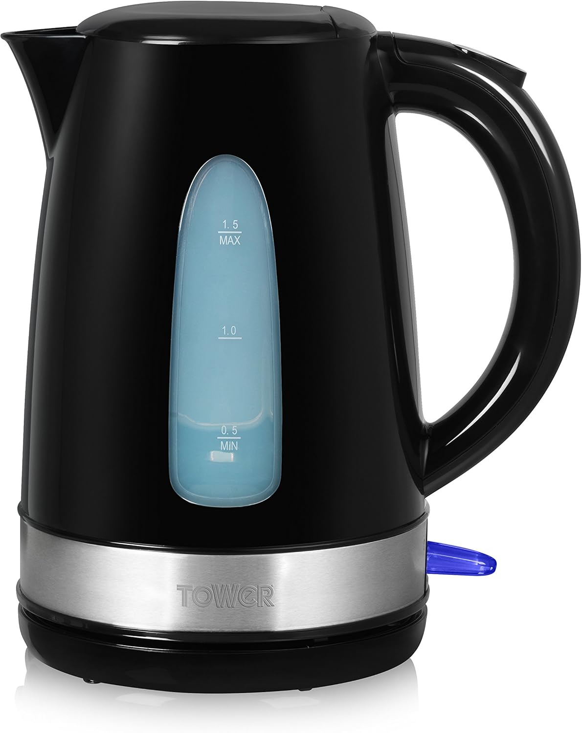 Tower Cordless Jug Kettle with Removable Washable Filter, Concealed