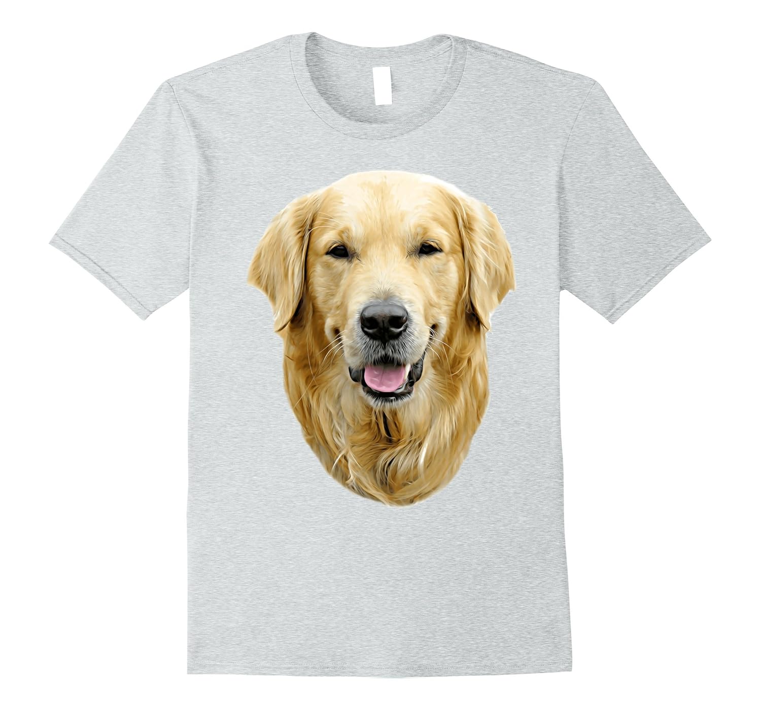 Golden Retriever Dog Portrait Detail Animal Novelty T-Shirt-anz